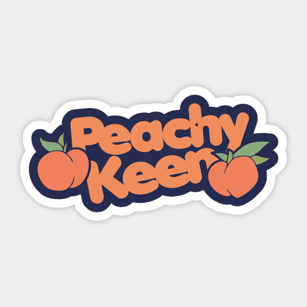 Peachy Keen Sticker by bubbsnugg